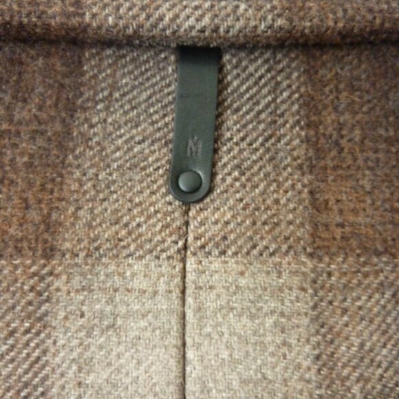 Mackage Men’s Silas-Plaid Wool Blend Belted Long Coat - Picture 7 of 11